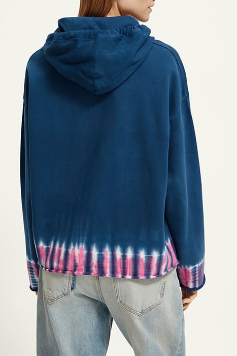 COTTON IN CONVERSION DIP-DYE HOODIE NAVY 2