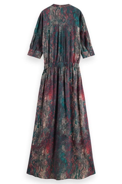 MIDI DRESS WITH HIGH LOW HEM SNAKE 2