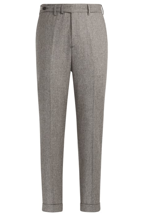 TAUPE WIDE LEG TAPERED BLAKE TROUSERS 4