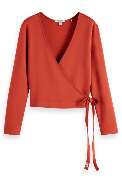 WRAP CARDIGAN RED SKIES 4