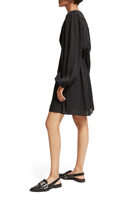 BALLOON SLEEVE MINI DRESS EVENING BLACK 6