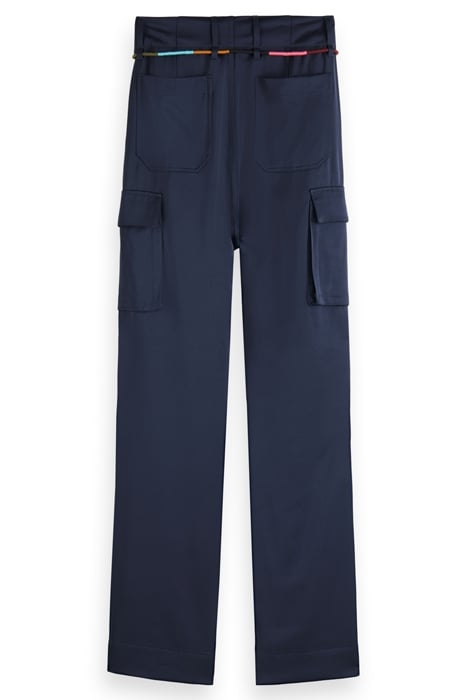 FAYE - HIGH RISE RELAXED TAPERED LEG PAPER BAG UTILITY PANT 5