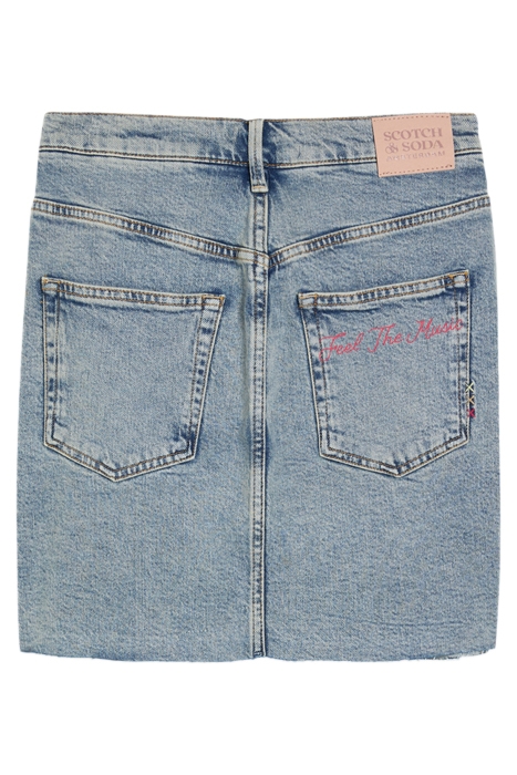 DENIM MINI SKIRT WITH PREMIUM WASH DANCE IT OUT 6