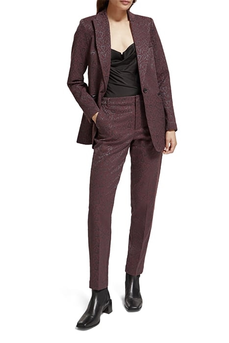 LOWRY - MID RISE LEOPARD JACQUARD PANT LEOPARD JACQUARD BORD 3