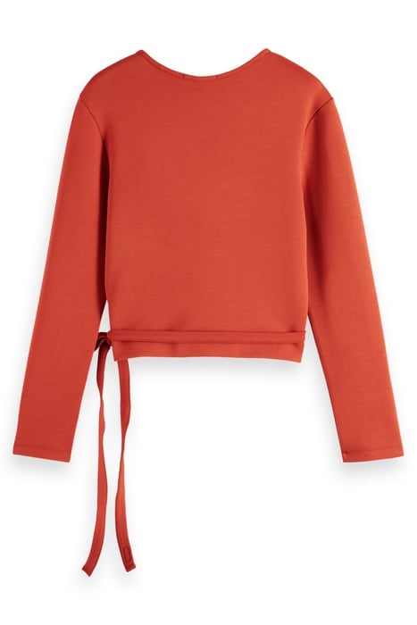 WRAP CARDIGAN RED SKIES 5