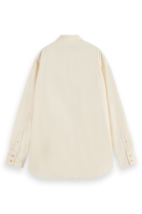 CORDUROY RELAXED FIT WESTERN SHIRT SOFT ICE 5