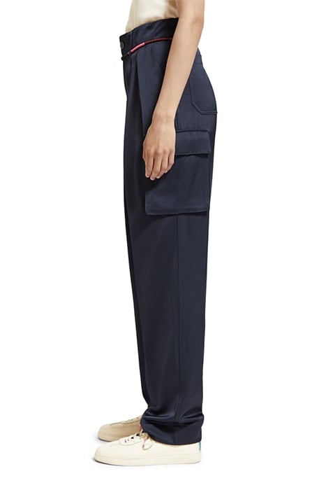 FAYE - HIGH RISE RELAXED TAPERED LEG PAPER BAG UTILITY PANT 6