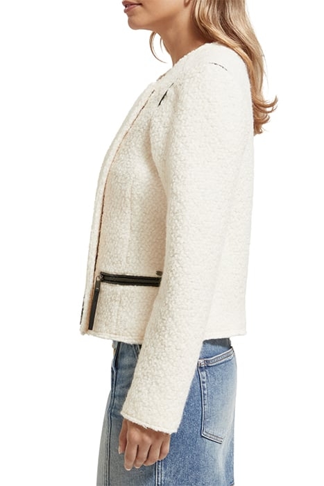 BOUCLE BIKER JACKET SOFT ICE 7