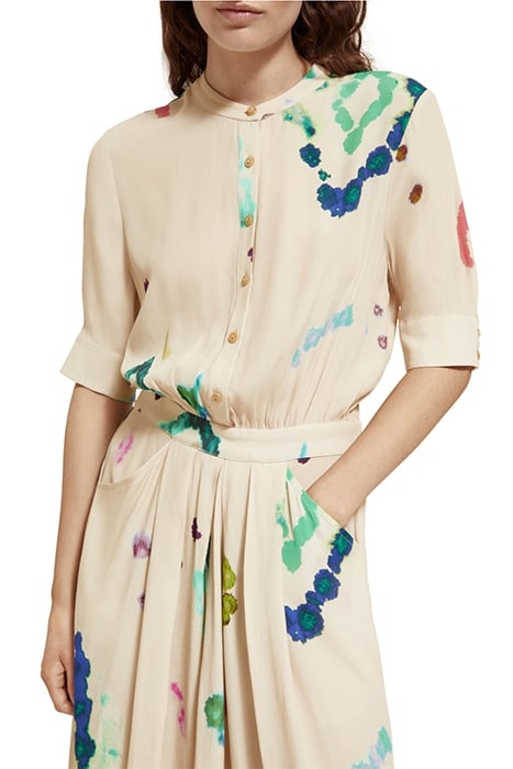 MIDI DRESS WITH HIGH LOW HEM GALAXY DYE SOFT ICE 6