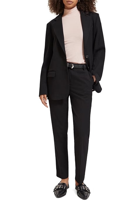 LOWRY - MID RISE SLIM PANT IN GABARDINE EVENING BLACK 3