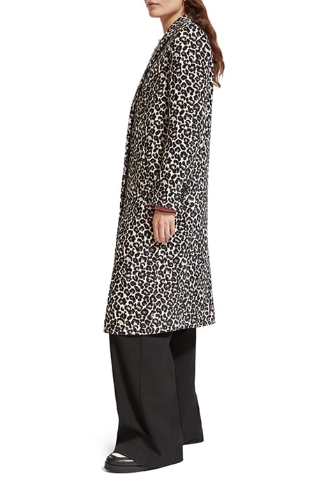 LEOPARD SINGLE BREASTED COAT LEOPARD JACQUARD 6