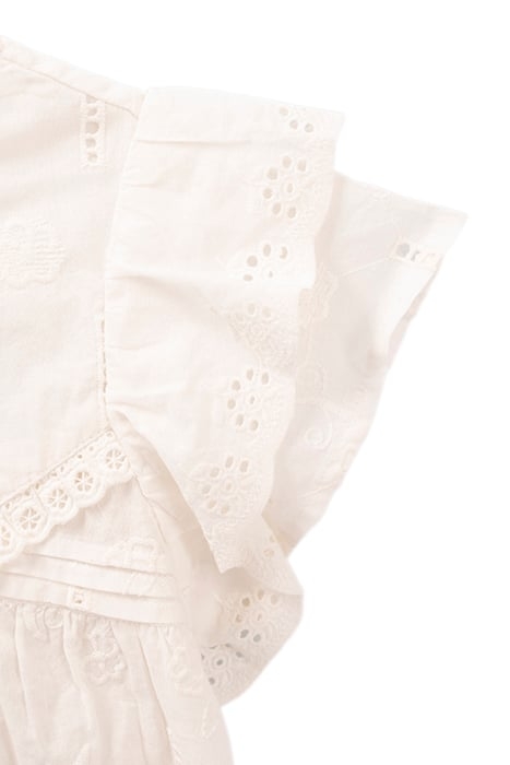 GIRLS’ OFF-WHITE DRESS WITH LACE AND EMBROIDERY 5