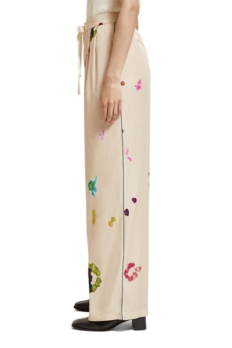 ELENI - HIGH RISE WIDE LEG PYJAMA PANTS GALAXY DYE SOFT ICE 6