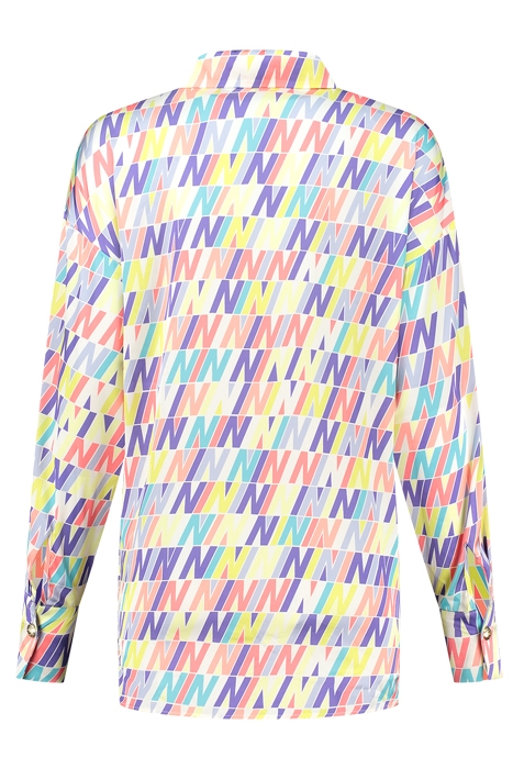 SUKI BLOUSE BLUE LAGOON/STAR WHITE 2