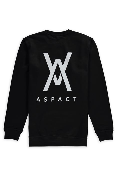 ASPACT BACK LOGO SWEATER BLACK 2
