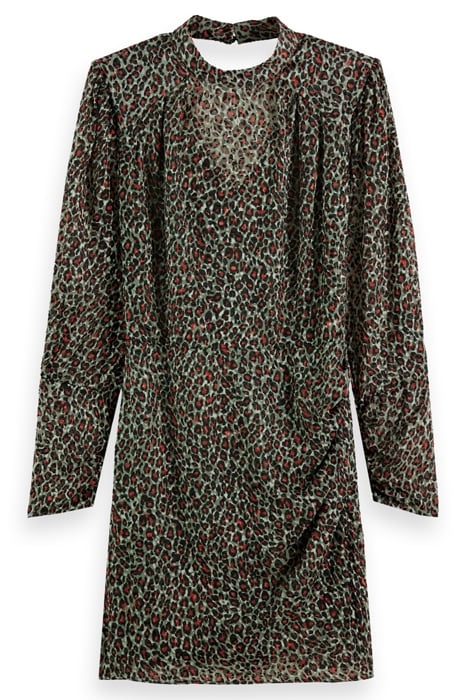 MOCK NECK MINI DRESS WITH OPEN BACK DETAIL CREATURES OF THE 5