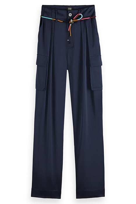 FAYE - HIGH RISE RELAXED TAPERED LEG PAPER BAG UTILITY PANT 4