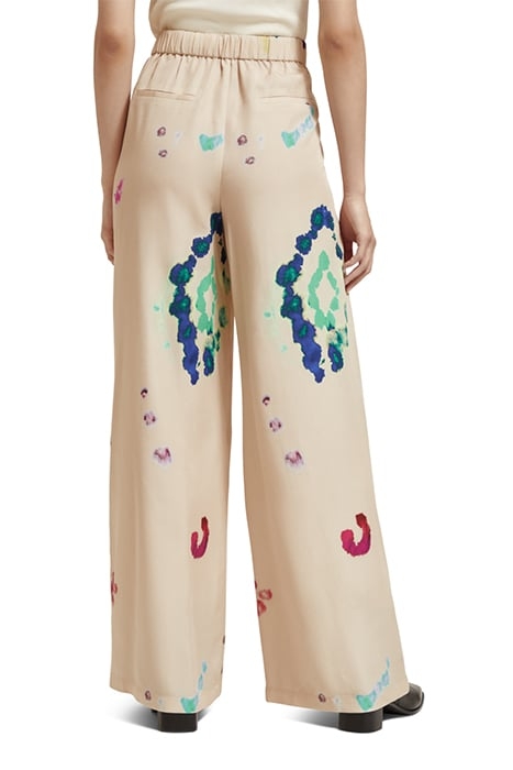 ELENI - HIGH RISE WIDE LEG PYJAMA PANTS GALAXY DYE SOFT ICE 2
