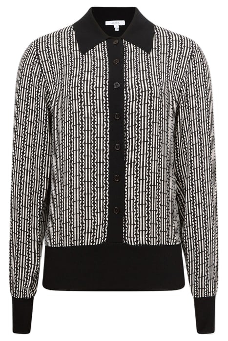OLIVIA-PRINT CARDIGAN BLACK 4