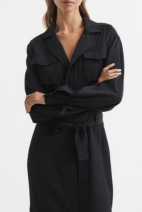 GAIL-SAFARI DRESS BLACK 5