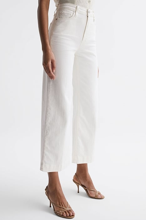 ANESSA-CROPPED WIDE-LEG & FLARED PANTS ECRU 1