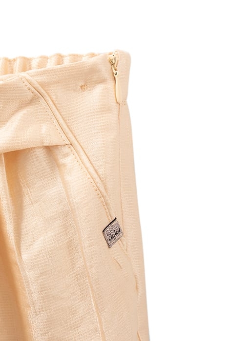 GIRL'S PALE YELLOW SATIN PANTS GOLD 5