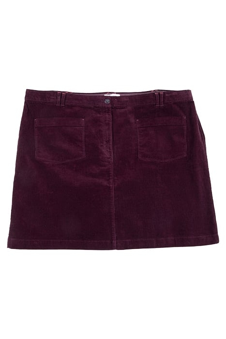 MELODY CORD SKIRT DARK PLUM 1