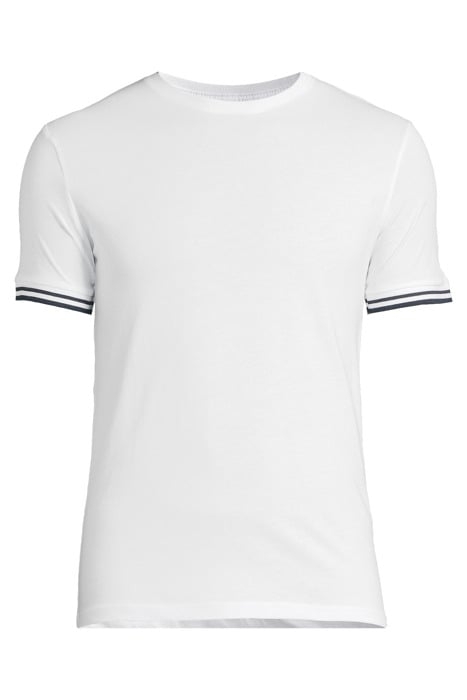 HARRISON-TIPPING BASIC T-SHIRT WHITE/NAVY 3