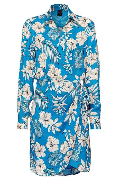 ABILITATO DRESS TURQUOISE/BUTTER/BLACK 1