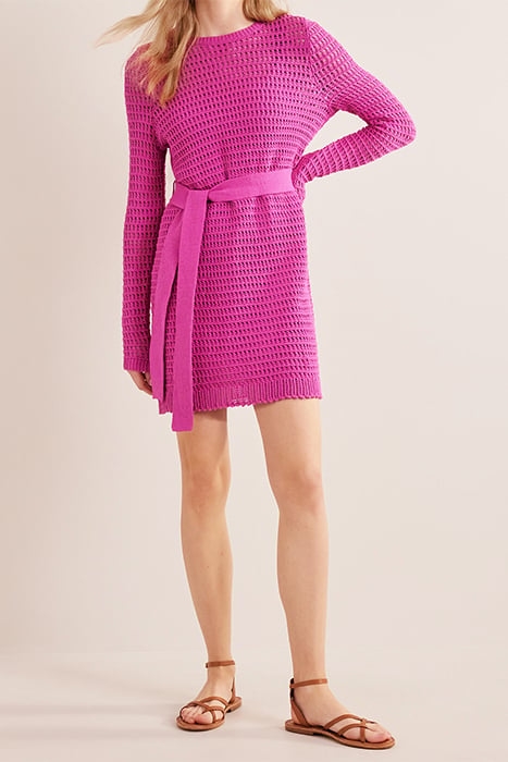 CROCHET KNIT DRESS ROSE VIOLET 3