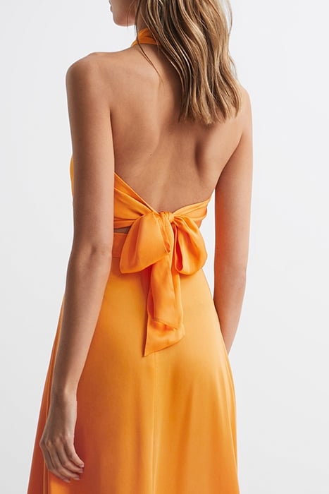 RUBY-HALTER TANK TOP CAMI ORANGE 2
