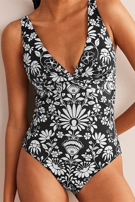 TWIST CLASSIC SWIMSUIT NERO, GARDENIA SPRIG 4