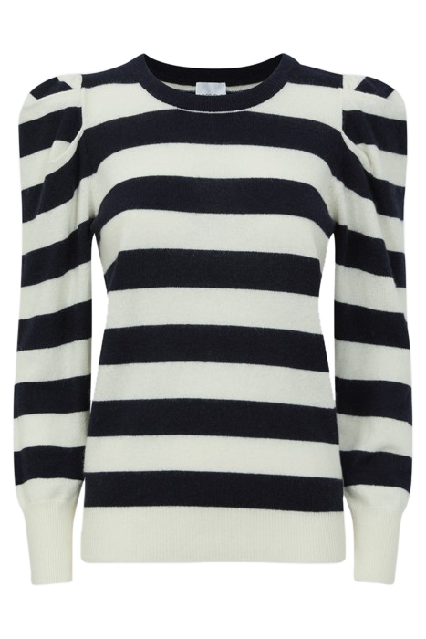 FLEMING-MADELEINE KNITTED SWEATER NAVY/CREAM 4