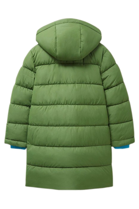 LONGLINE QUILTED PUFFER JACKET MID TEAL 2