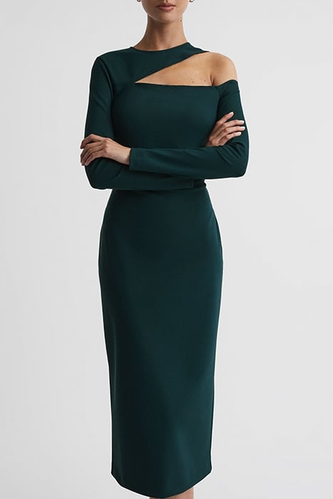 TIFFANY-JERSEY DRESS TEAL 1