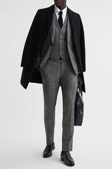 CROUPIER-BIRDS WAISTCOAT CHARCOAL 4