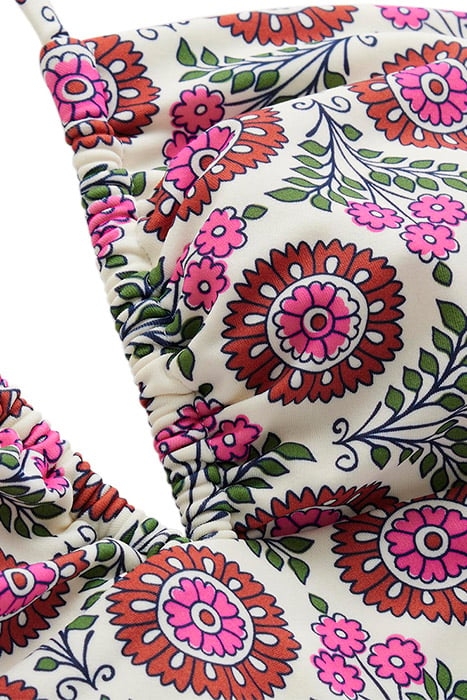 HALTERNECK BANDEAU SWIMSUIT GIN FIZZ, SUNFLOWER SPRIG 6