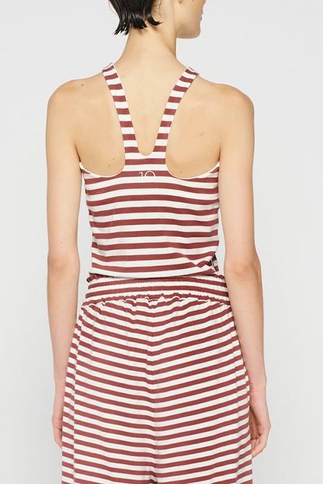 SPORTY WRAPPER STRIPES WARM WHITE/BURGUNDY 2