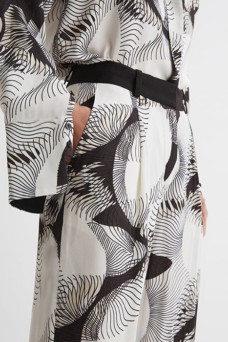 BECCI-TAPER PAJAMAS BLACK/WHITE 4