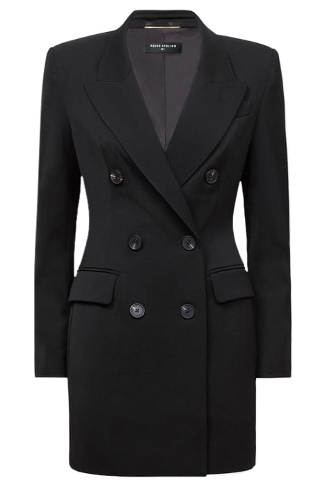 ROSAMUND-TUX DRESS SHIRT BLACK 2