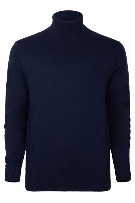 ROLL NECK COTTON/NYLON/MERINO BLACK 1