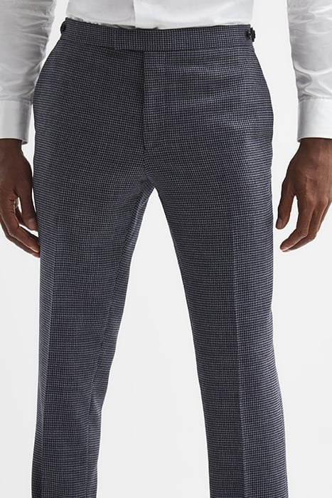 LEADENHALL-DOGTOOTH SUIT PANTS NAVY 5