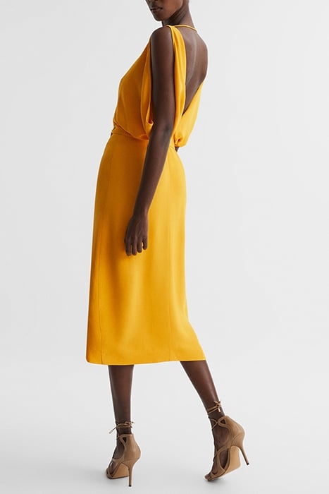 KALEA-SPLIT DRESS YELLOW 5