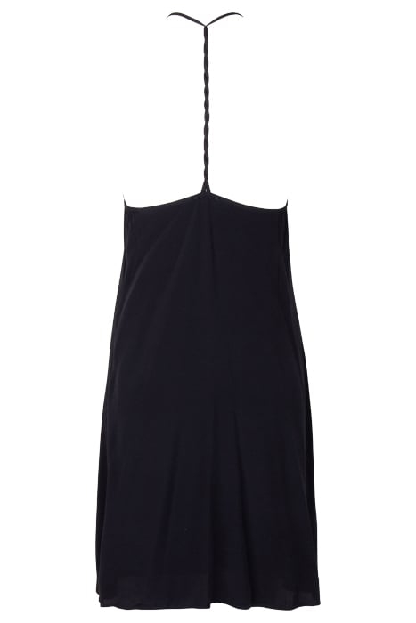 BLACK ECOVERO® STRAPPY DRESS WITH XL BEADS 5