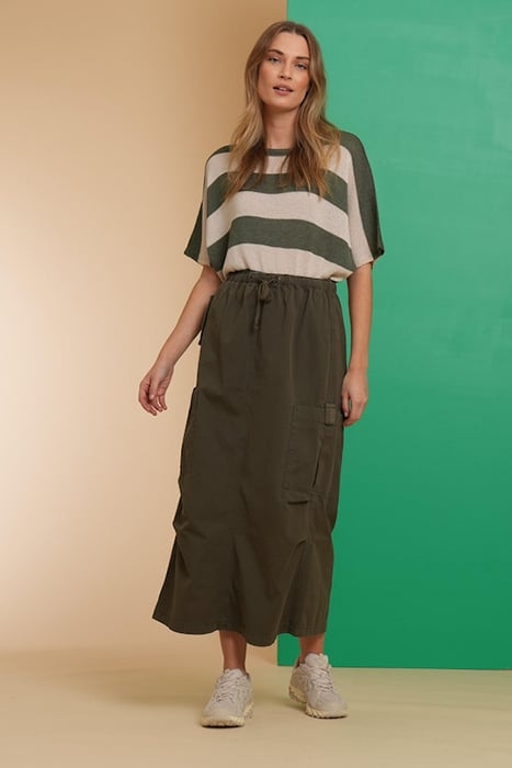 CARGOSKIRT LONG POCKETS ARMY 1