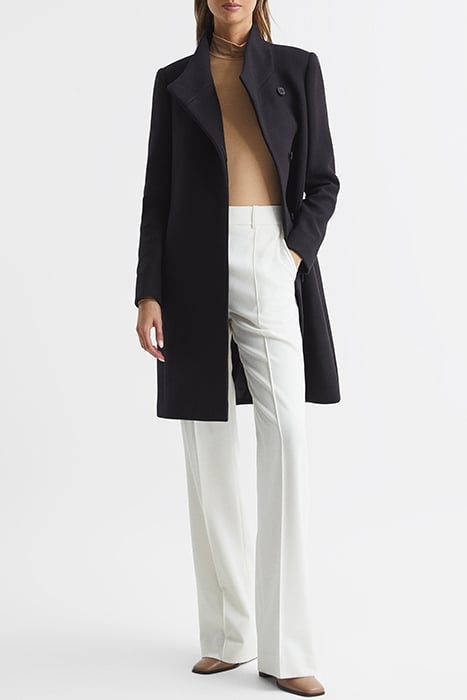 MIA-WOOL SINGLE BREASTED COAT NAVY 3