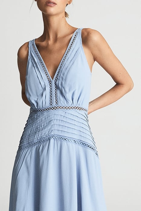 ALBERTA-RESORT DRESS PLAI BLUE 5