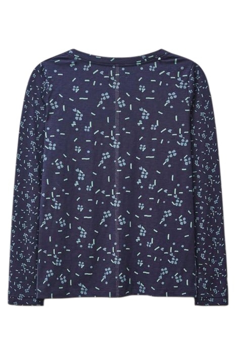 NELLY TEE NAVY PRINTED 2