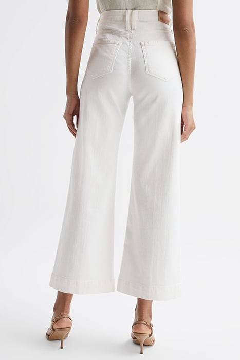 ANESSA-CROPPED WIDE-LEG & FLARED PANTS ECRU 2