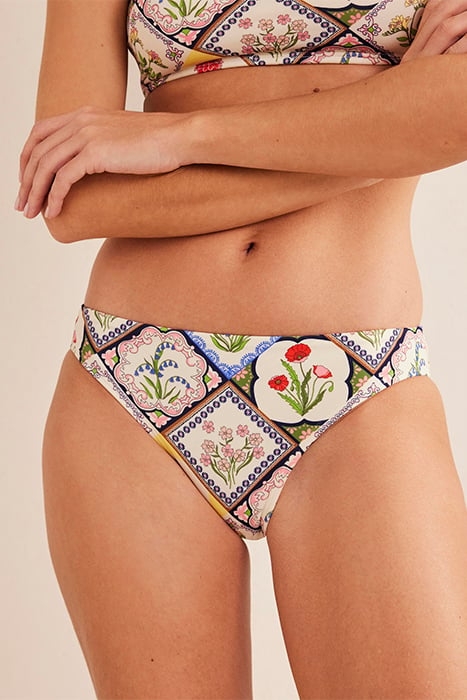 CLASSIC BIKINI BOTTOMS IVORY, WILD BLUEBELL 1